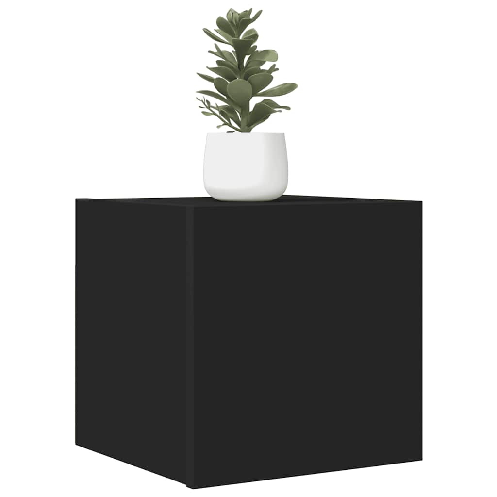 Έπιπλο Τηλεόρασης Κρεμαστό Μαύρο 30,5x30x30 εκ. από Επεξ. Ξύλο 1