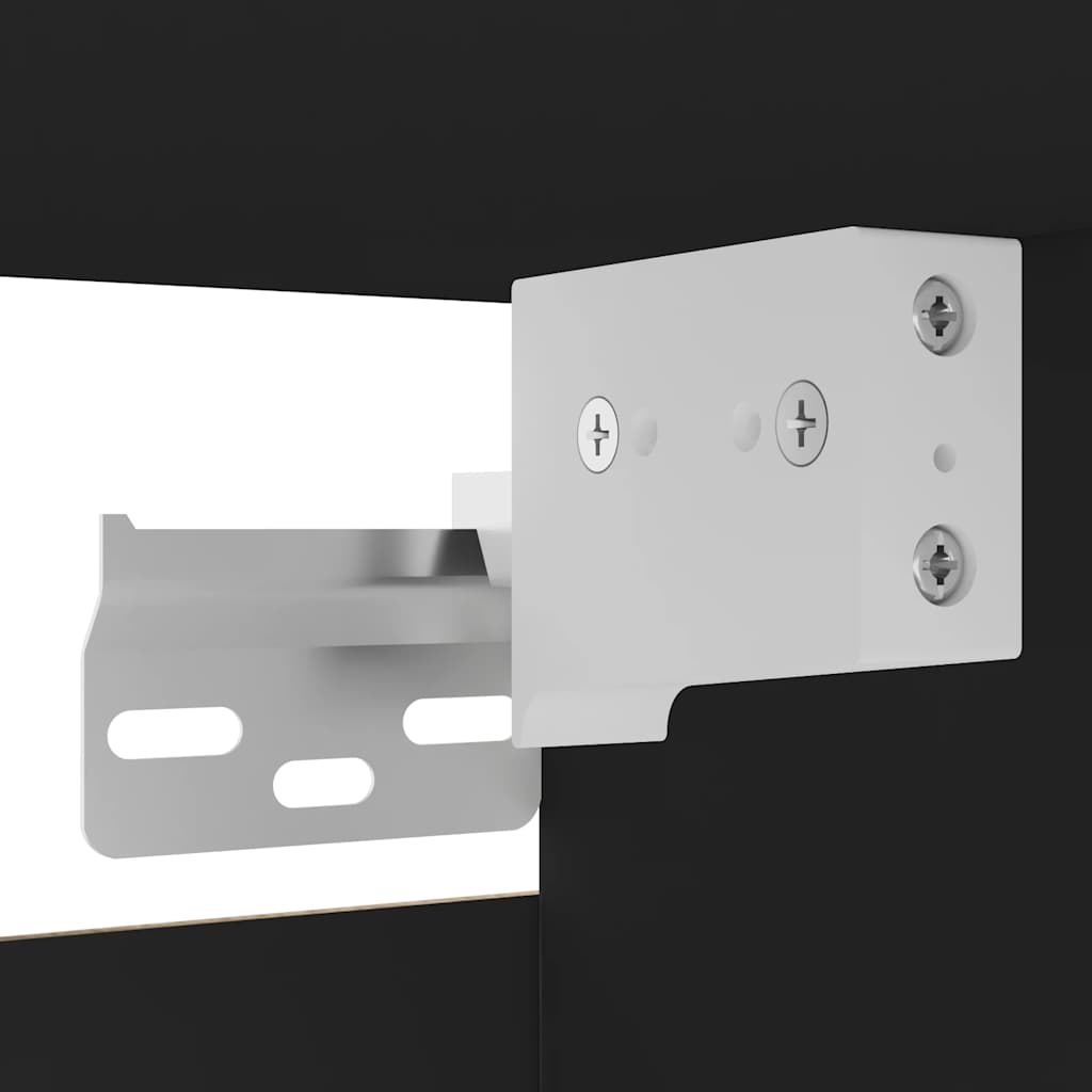 Έπιπλο Τηλεόρασης Κρεμαστό Μαύρο 30,5x30x30 εκ. από Επεξ. Ξύλο 9