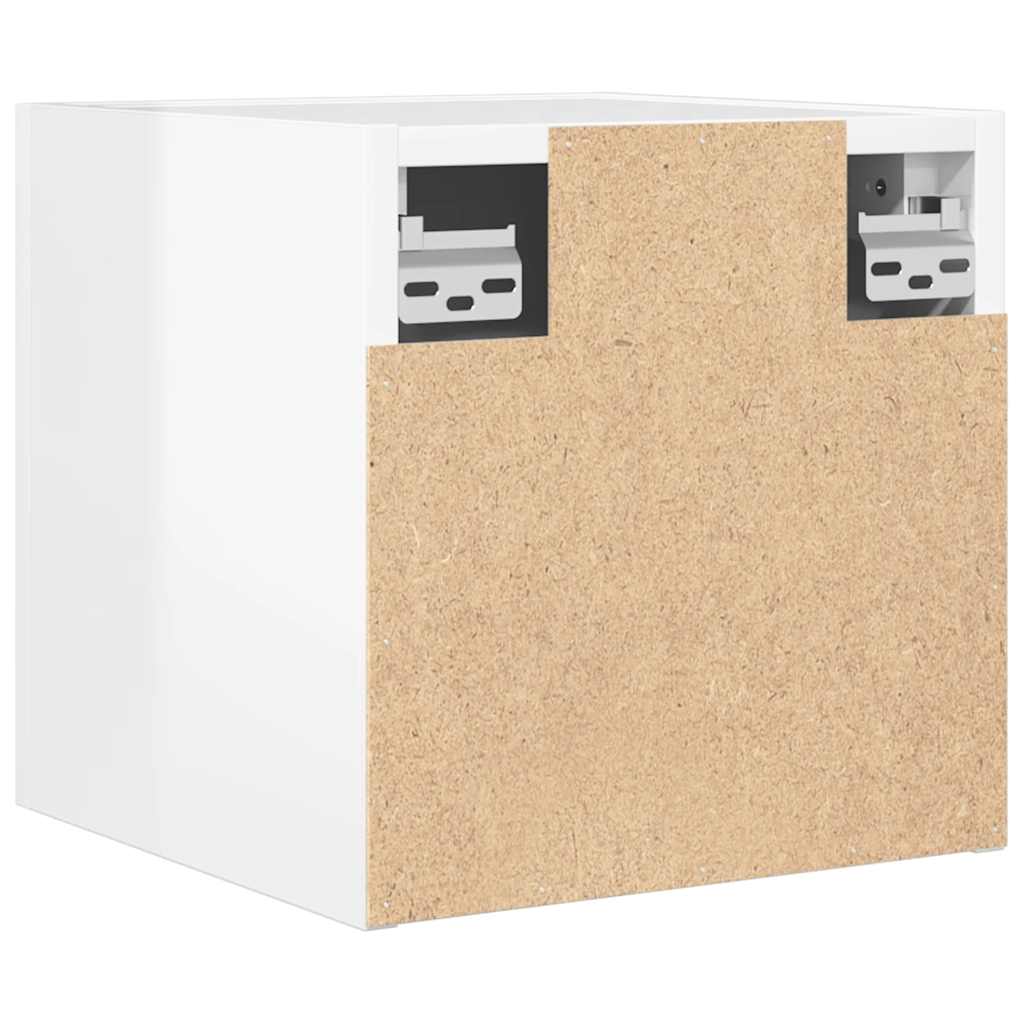 Έπιπλο Τηλεόρασης Κρεμαστό Γυαλ. Λευκό 30,5 x 30 x 30 εκ. 6