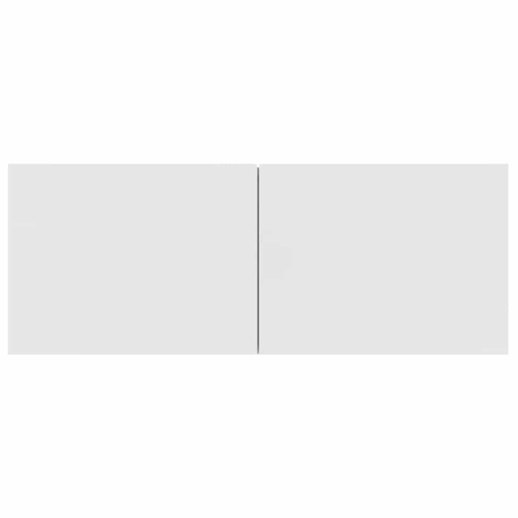 Έπιπλα Τηλεόρασης 2 τεμ. Λευκά 80x30x30 εκ. Επεξεργασμένο Ξύλο 6