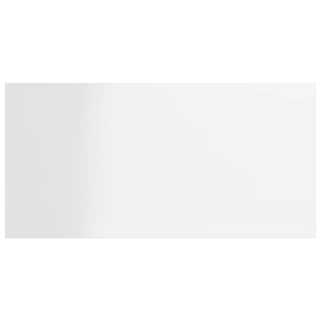 Ράφια Βιβλιοθήκης 4 τεμ. Γυαλ. Λευκό 40x20x1,5 εκ. Επεξ.Ξύλο 6