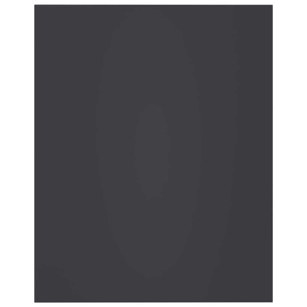 Ράφια Βιβλιοθήκης 8 τεμ. Γκρι 40x50x1,5 εκ. από Επεξ. Ξύλο 4