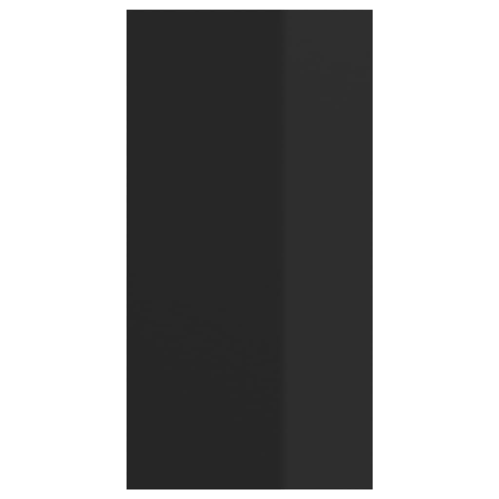 Έπιπλο Τηλεόρασης Κρεμαστό Γυαλ. Μαύρο 37x37x72 εκ. Επεξ. Ξύλο 5