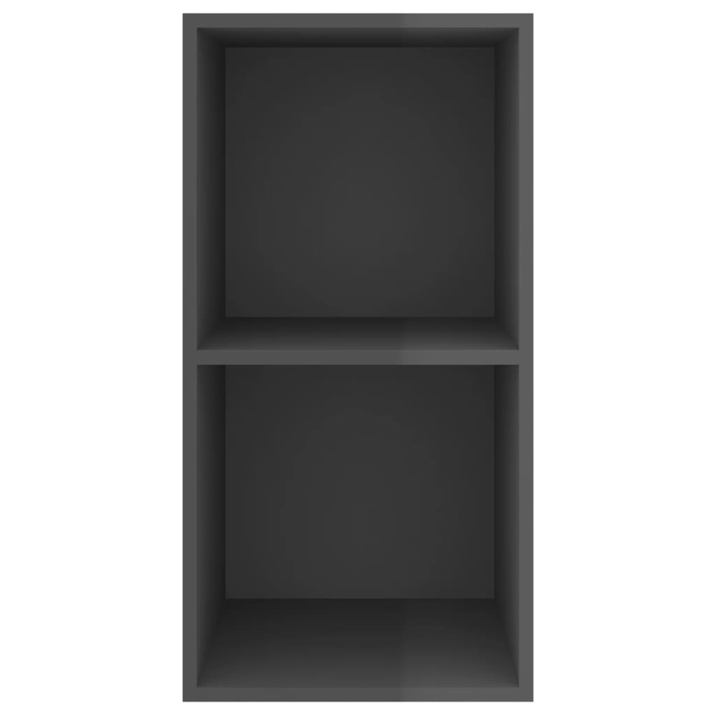 Έπιπλο Τηλεόρασης Κρεμαστό Γυαλ. Γκρι 37x37x72 εκ. Επεξ. Ξύλο 4