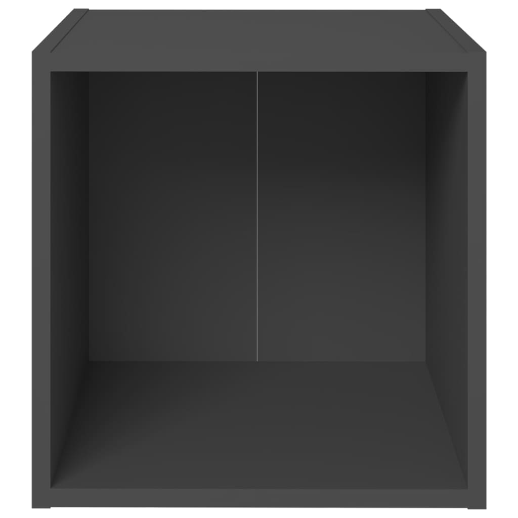 Έπιπλα Τηλεόρασης 4 τεμ. Γκρι 37 x 35 x 37 εκ. από Επεξ. Ξύλο 4