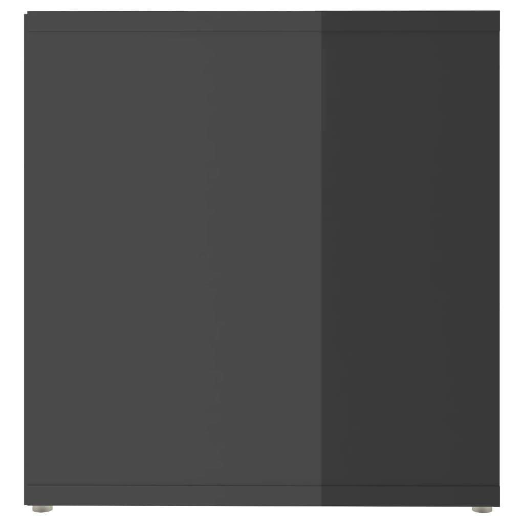 Έπιπλο Τηλεόρασης Γυαλιστερό Γκρι 72x35x36,5 εκ. Επεξ. Ξύλο 6