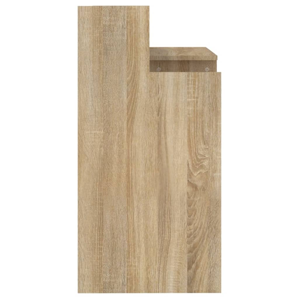 Γραφείο με LED Sonoma δρυς 97x45x90 εκ. Επεξεργ. Ξύλο 9