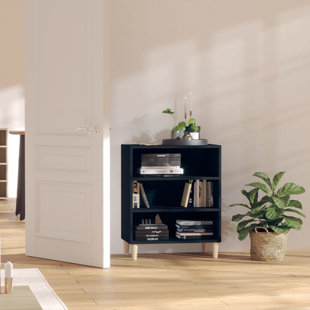 Ραφιέρα Μαύρη 57 x 35 x 70 εκ. από Μοριοσανίδα 1