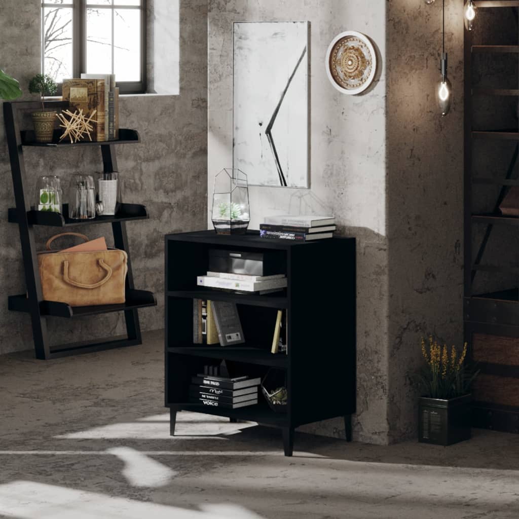 Ραφιέρα Μαύρη 57 x 35 x 70 εκ. από Μοριοσανίδα 1