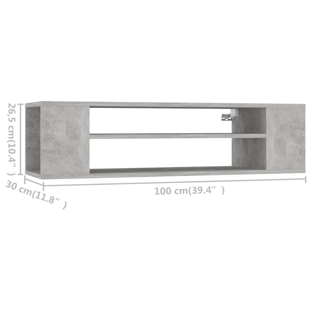 Έπιπλο Τηλεόρασης Κρεμ. Γκρι Σκυρ. 100x30x26,5 εκ. Επεξ. Ξύλο 7