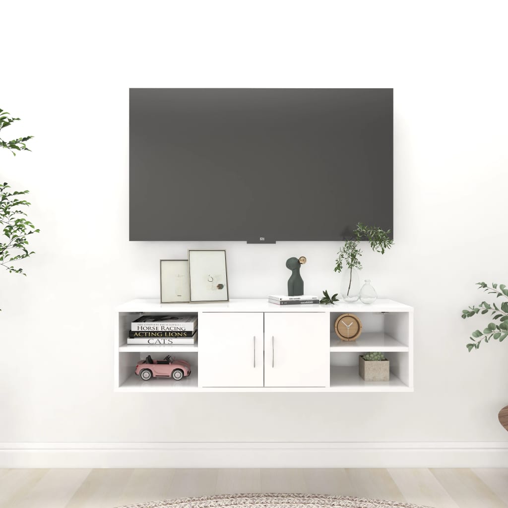 Ραφιέρα Τοίχου Λευκή 102 x 30 x 29 εκ. από Επεξ. Ξύλο 1