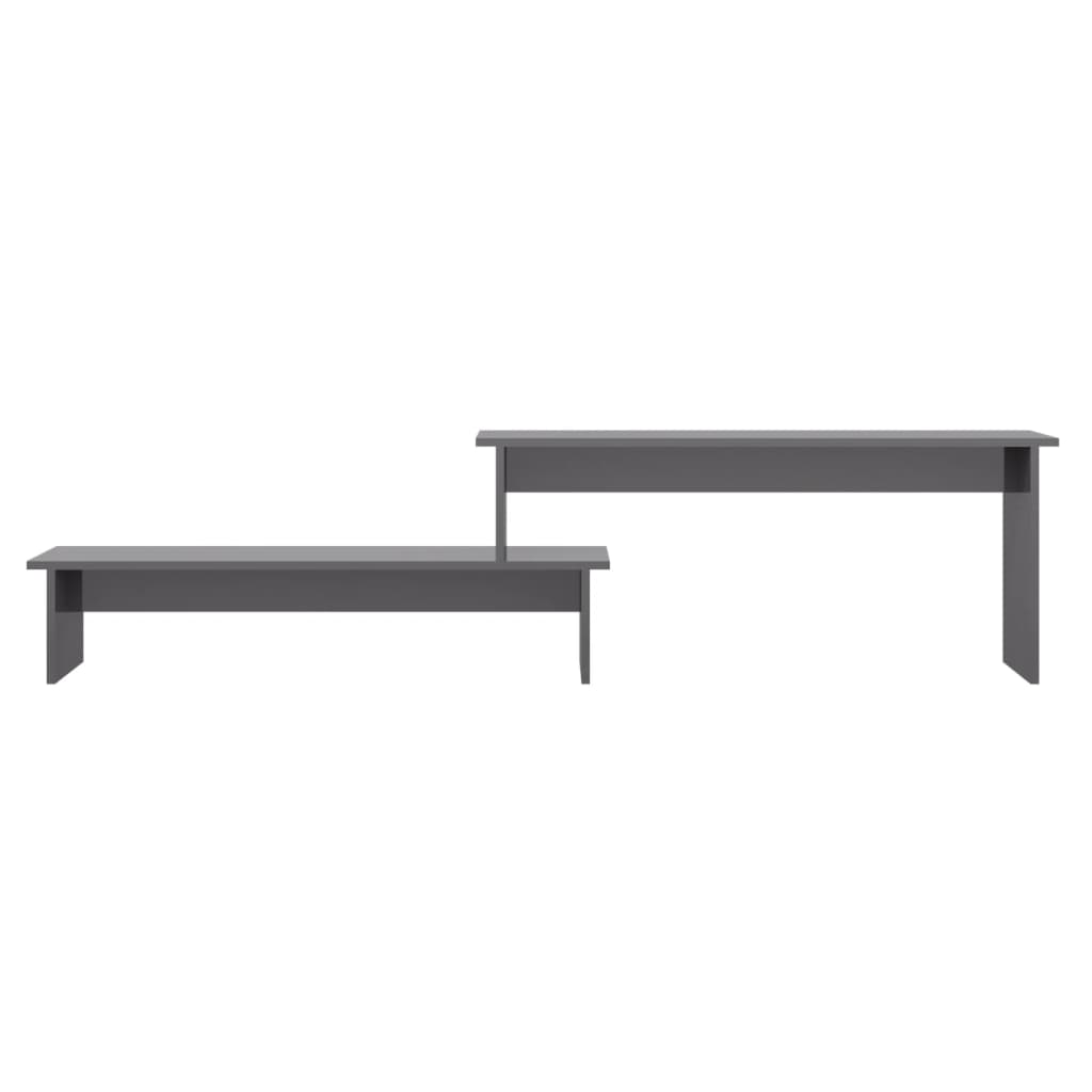 Έπιπλο Τηλεόρασης Γυαλιστερό Γκρι 180 x 30 x 43 εκ. Επεξ. Ξύλο 4
