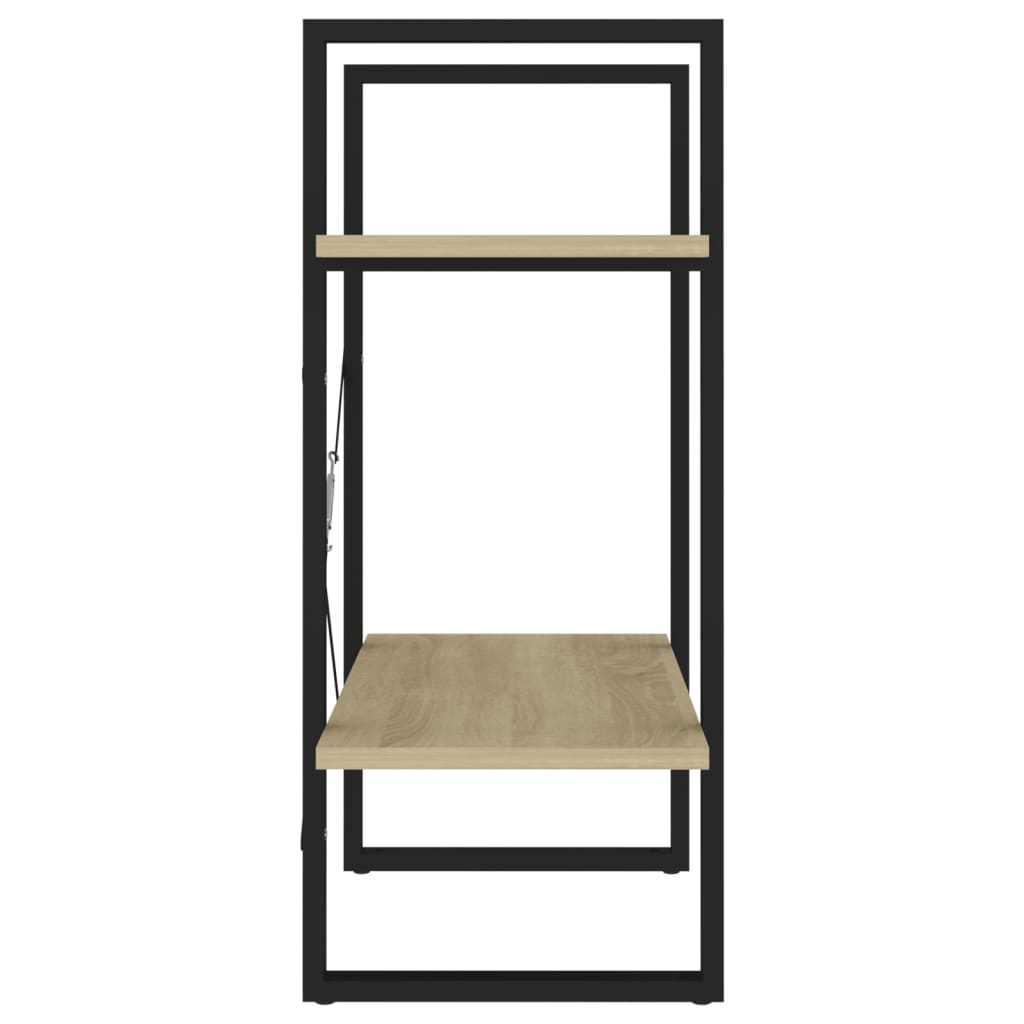 Βιβλιοθήκη με 2 Ράφια Sonoma Δρυς 60 x 30 x 70 εκ. Επεξ. Ξύλο 6