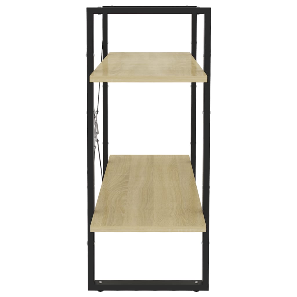 Βιβλιοθήκη με 2 Ράφια Sonoma Δρυς 80 x 30 x 70 εκ. Επεξ. Ξύλο 5