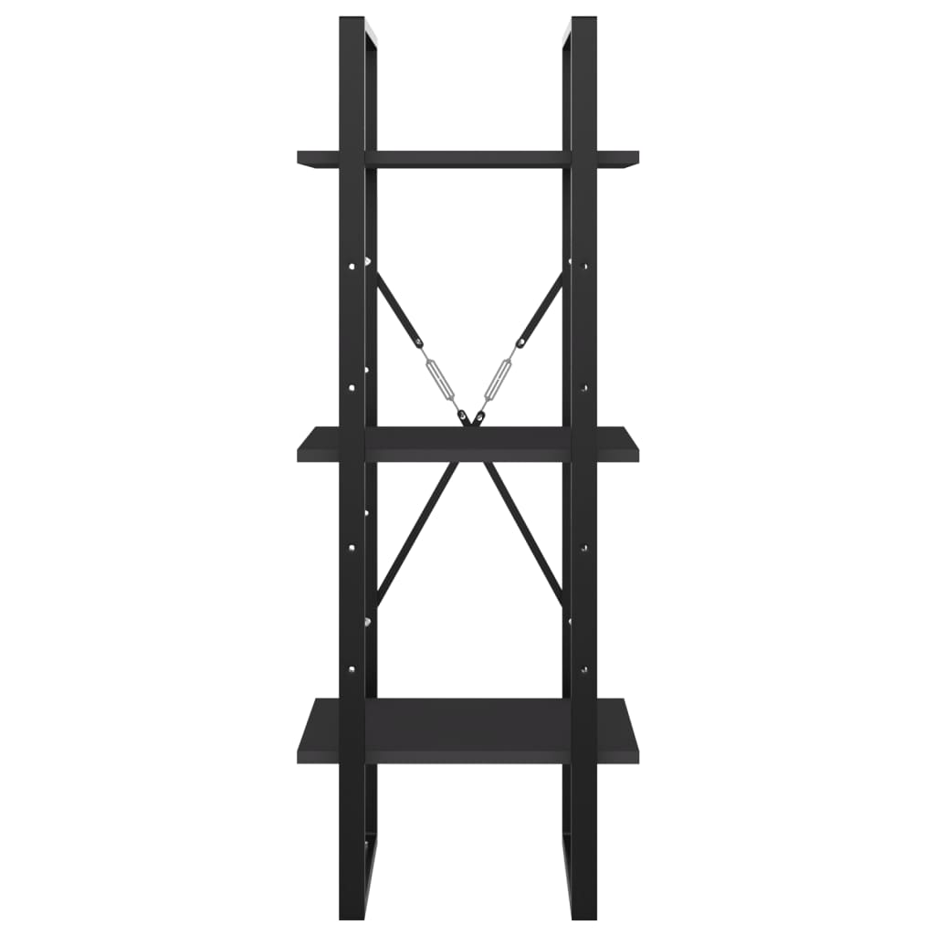 Βιβλιοθήκη με 3 Ράφια Γκρι 40 x 30 x 105 εκ. από Επεξ. Ξύλο 3