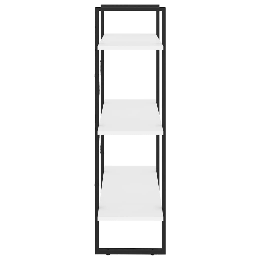 Βιβλιοθήκη Λευκή 80 x 30 x 105 εκ. από Επεξ. Ξύλο 5