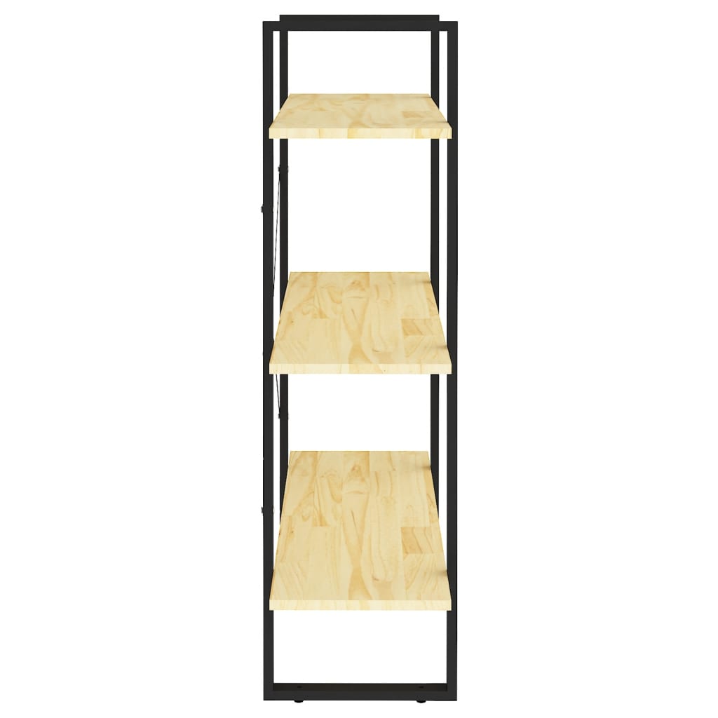 Βιβλιοθήκη με 3 Ράφια από Μασίφ Ξύλο Πεύκου 80x30x105 εκ. 6