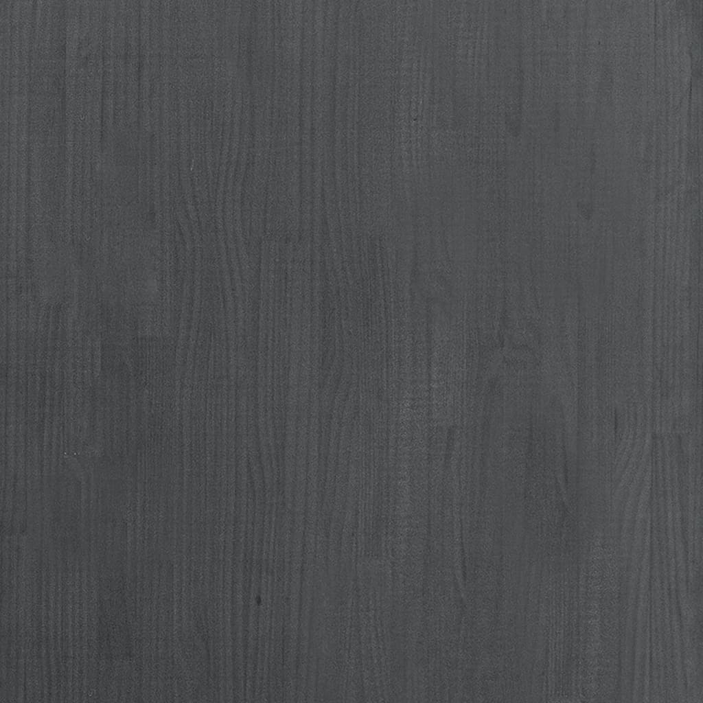 Βιβλιοθήκη με 3 Ράφια Γκρι 80x30x105 εκ. από Μασίφ Ξύλο Πεύκου 7