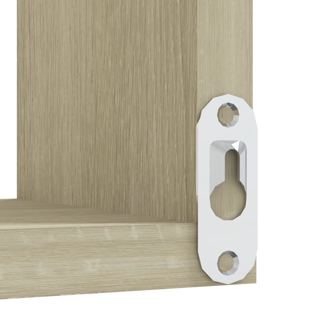 Γωνιακή Ραφιέρα Τοίχου Sonoma Δρυς 40x40x50 εκ. από Επεξ. Ξύλο 7
