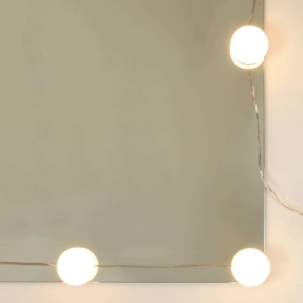 Μπουντουάρ με LED Γυαλιστερό Λευκό 74,5 x 40 x 141 εκ. 8