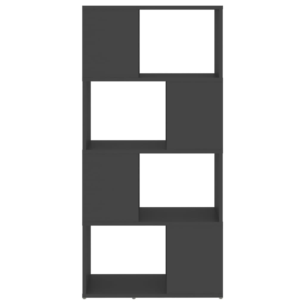 Βιβλιοθήκη/Διαχωριστικό Χώρου Γκρι 60x24x124,5 εκ. Επεξ. Ξύλο 5