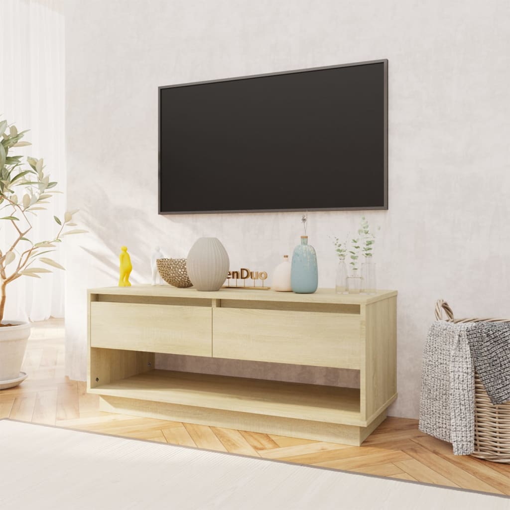Έπιπλο Τηλεόρασης Sonoma Δρυς 102x41x44 εκ. Επεξ. Ξύλο 3