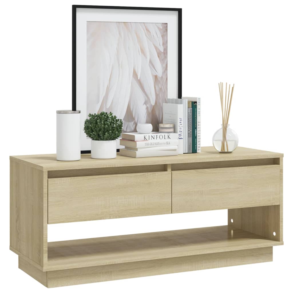 Έπιπλο Τηλεόρασης Sonoma Δρυς 102x41x44 εκ. Επεξ. Ξύλο 4