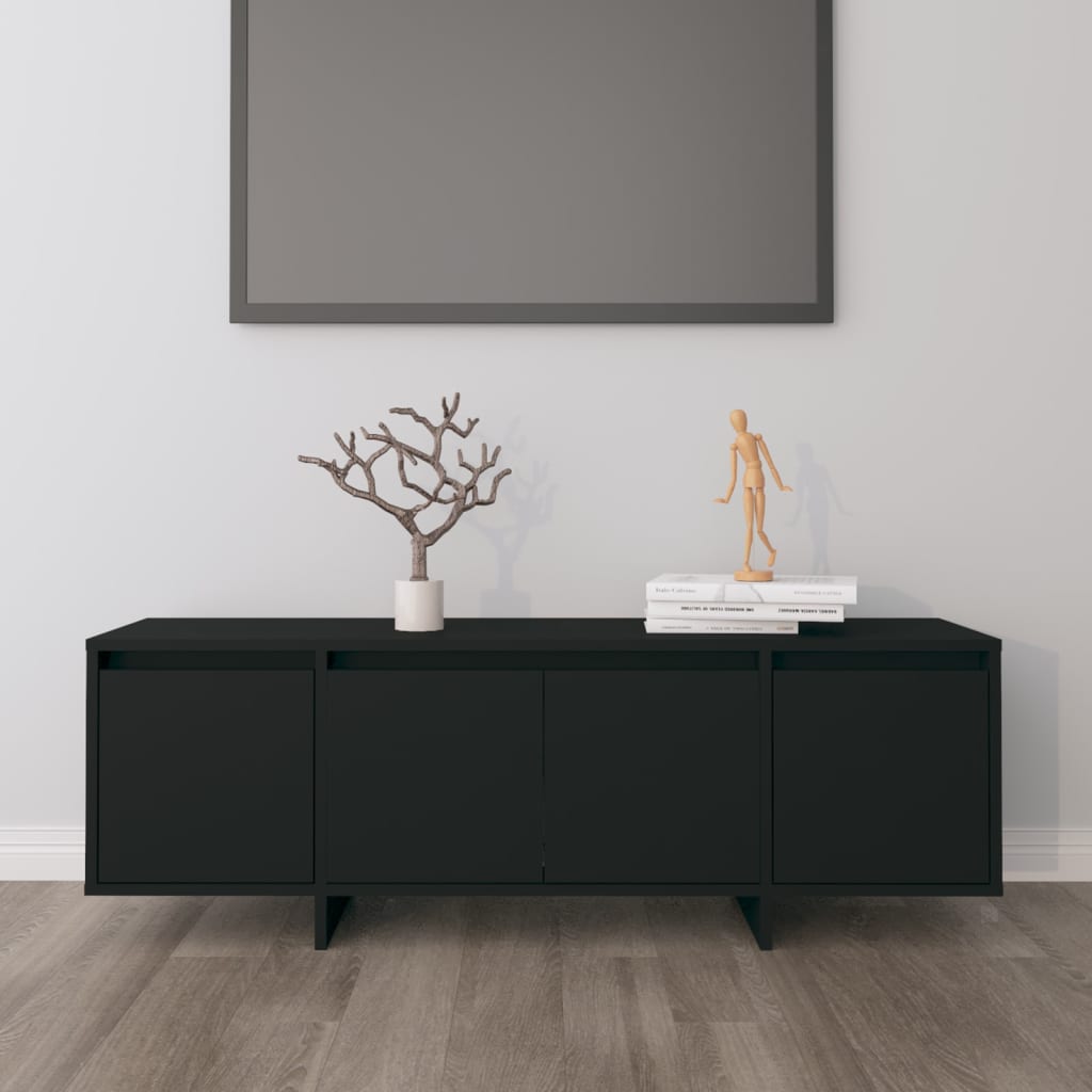 Έπιπλο Τηλεόρασης Μαύρο 120x30x40,5 εκ. Επεξεργ. Ξύλο 1