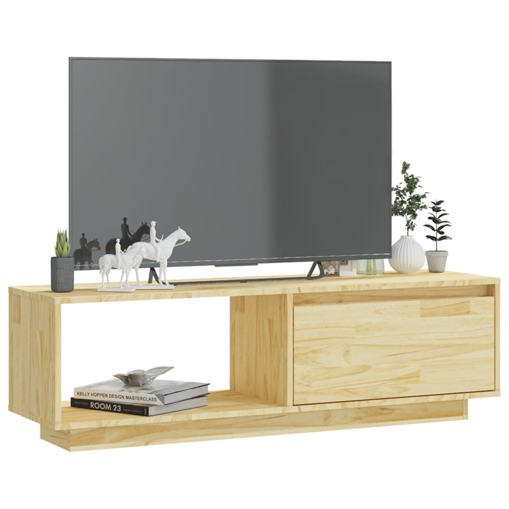 Έπιπλο Τηλεόρασης 110 x 30 x 33,5 εκ. από Μασίφ Ξύλο Πεύκου 3