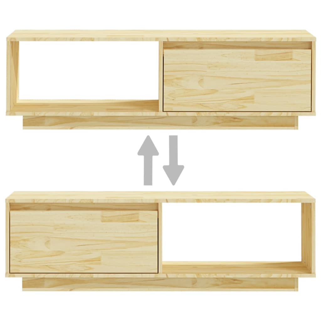 Έπιπλο Τηλεόρασης 110 x 30 x 33,5 εκ. από Μασίφ Ξύλο Πεύκου 8