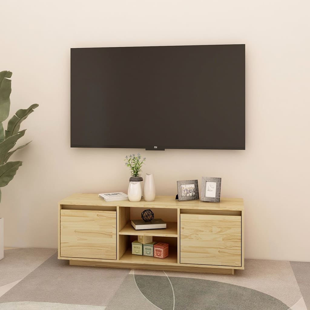 Έπιπλο Τηλεόρασης 110 x 30 x 40 εκ. από Μασίφ Ξύλο Πεύκου 3