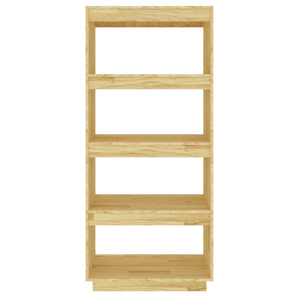 Βιβλιοθήκη/Διαχωριστικό Χώρου 60x35x135 εκ. Μασίφ Ξύλο Πεύκου 5