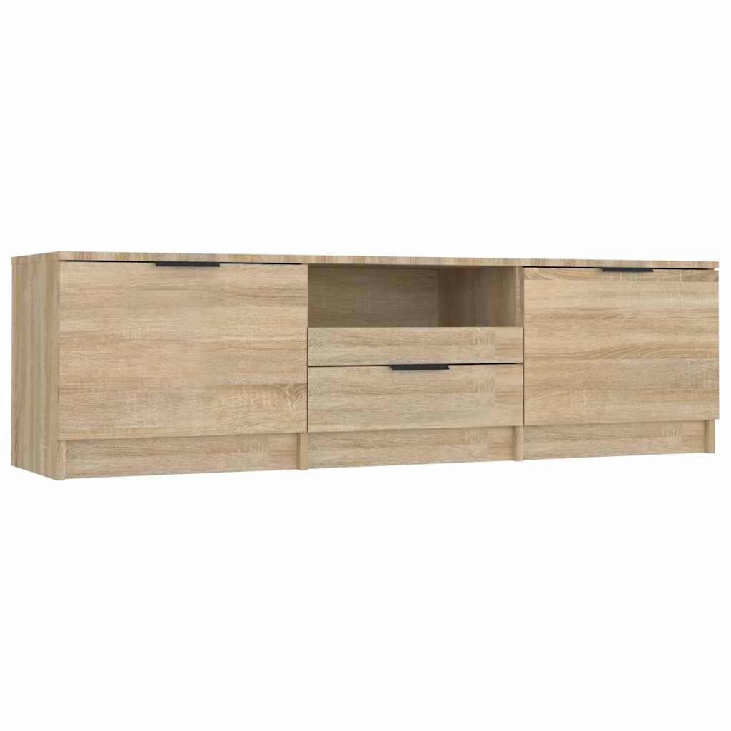 Έπιπλο Τηλεόρασης Sonoma Δρυς 140x35x40 εκ. Επεξεργασμένο Ξύλο 2