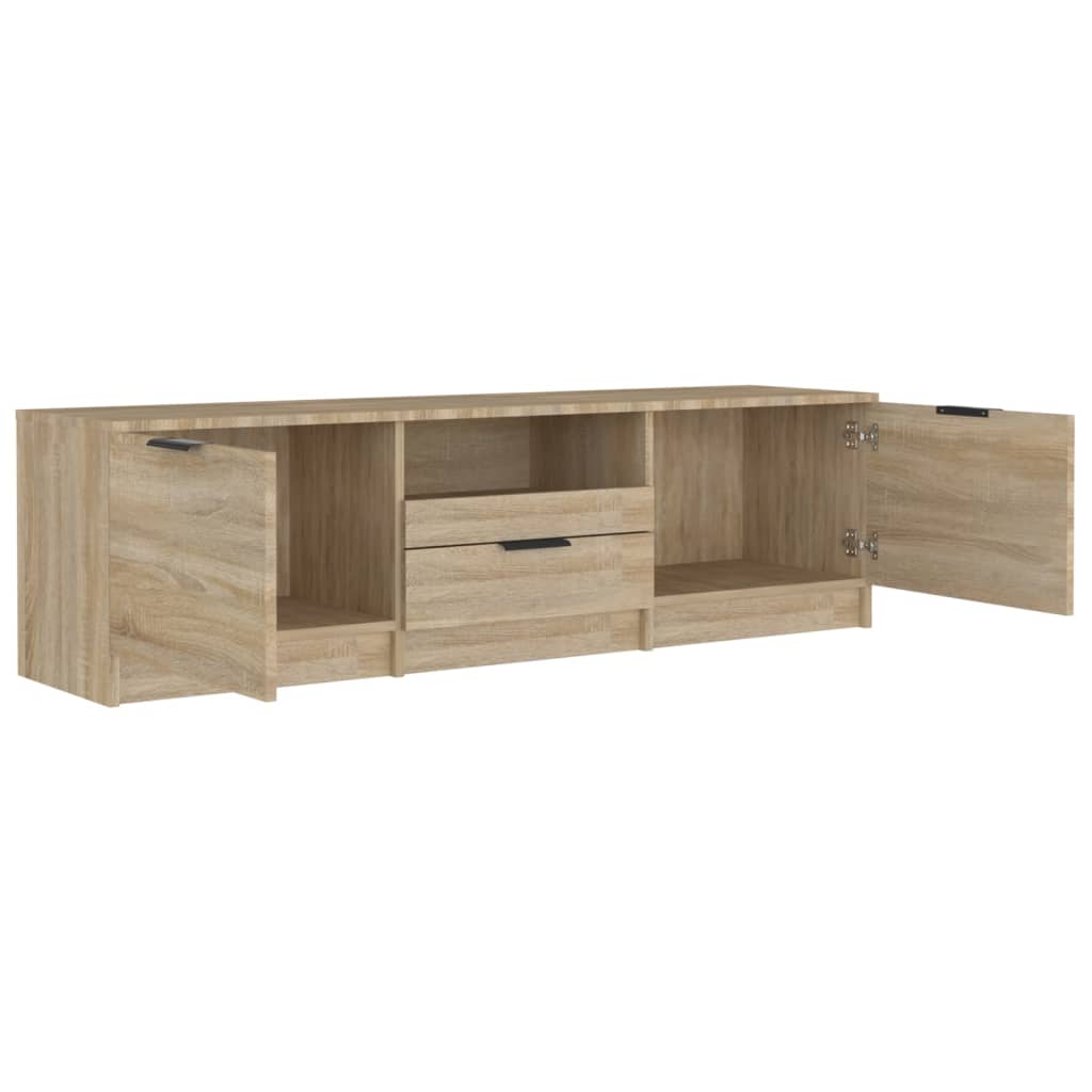 Έπιπλο Τηλεόρασης Sonoma Δρυς 140x35x40 εκ. Επεξεργασμένο Ξύλο 5