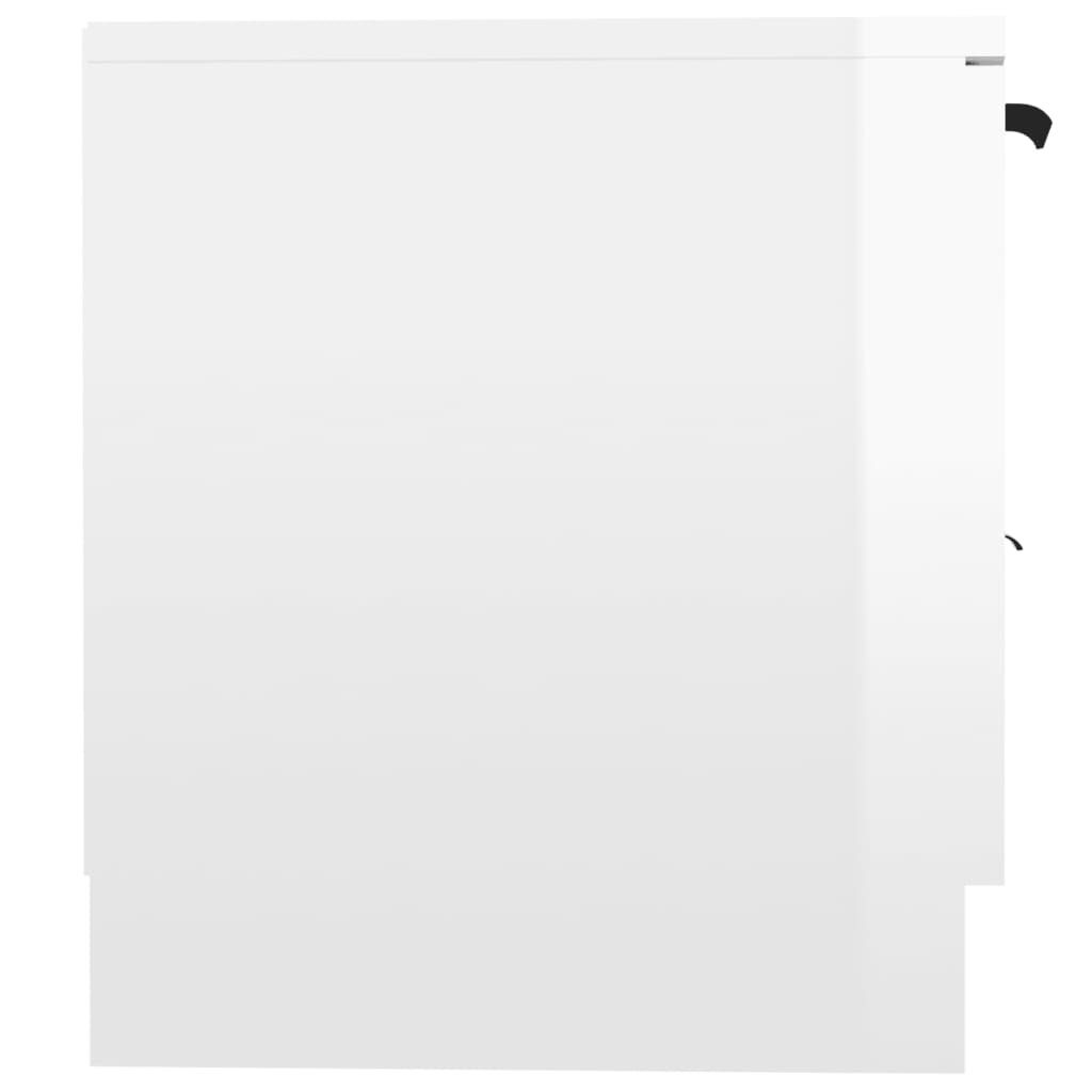 Έπιπλο Τηλεόρασης Γυαλ. Λευκό 140x35x40 εκ. από Επεξεργ. Ξύλο 6