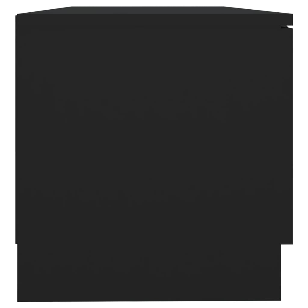Έπιπλο Τηλεόρασης Μαύρο 80 x 35 x 36,5 εκ. Επεξεργασμένο Ξύλο 7