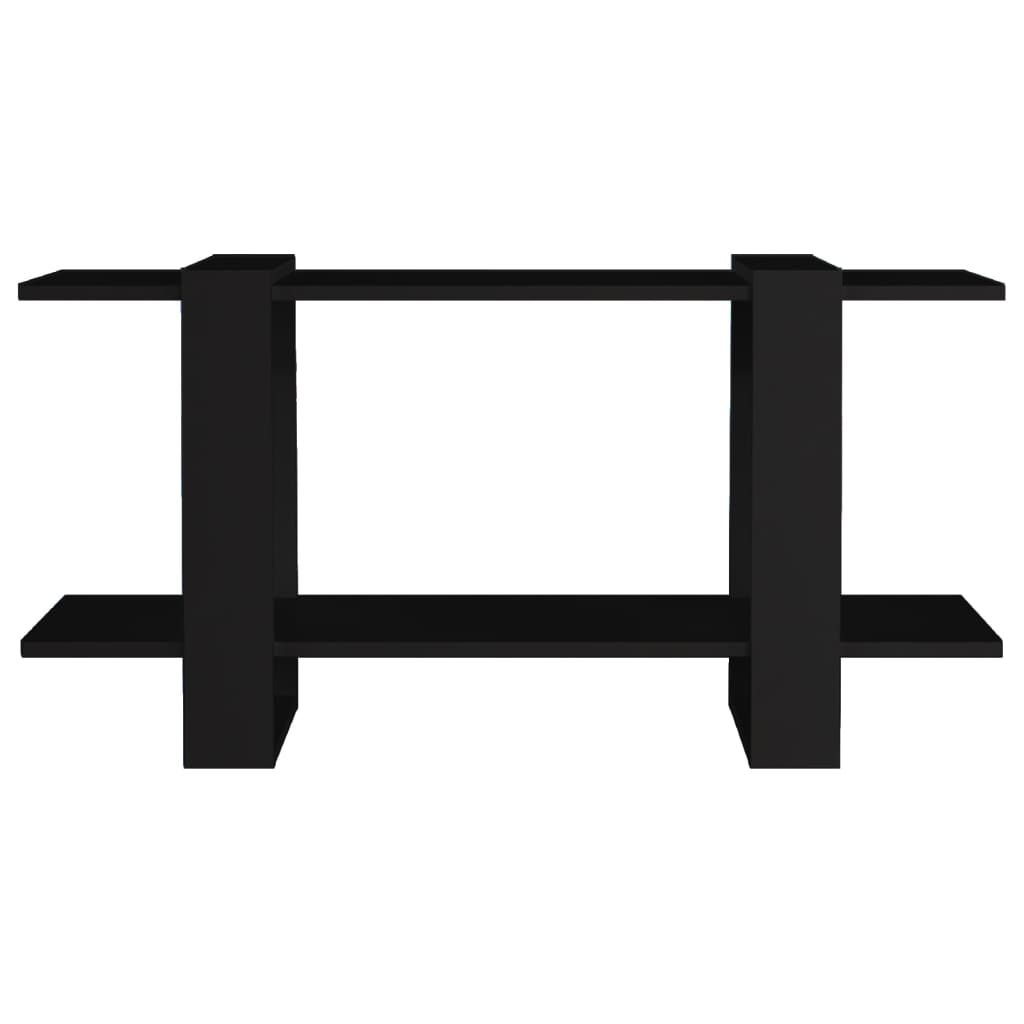 Βιβλιοθήκη Ραφιέρα Μαύρη 100 x 30 x 51 εκ. Επεξεργασμένο Ξύλο 3