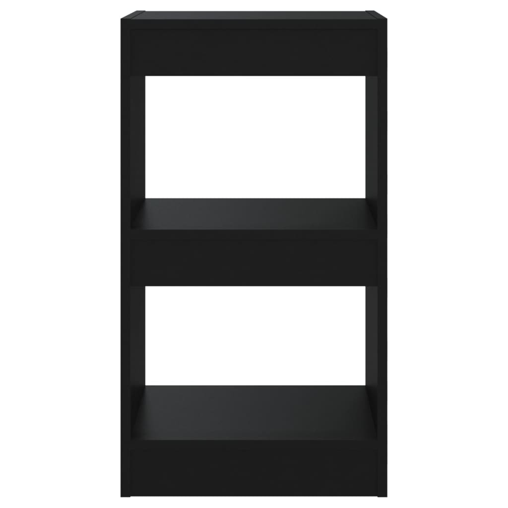Βιβλιοθήκη/Διαχωριστικό Χώρου Μαύρο 40 x 30 x 72 εκ. 3