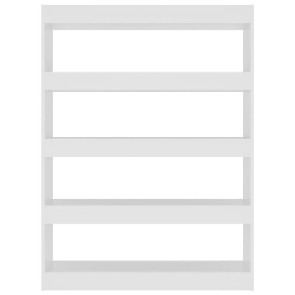 Βιβλιοθήκη/Διαχωριστικό Χώρου Λευκό 100x30x135 εκ. 3