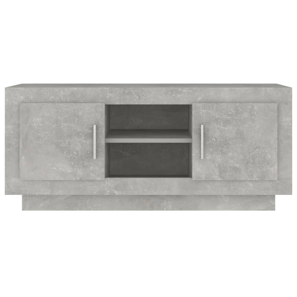 Έπιπλο Τηλεόρασης Γκρι Σκυροδέματος 102x35x45εκ. Επεξεργ. Ξύλο 5