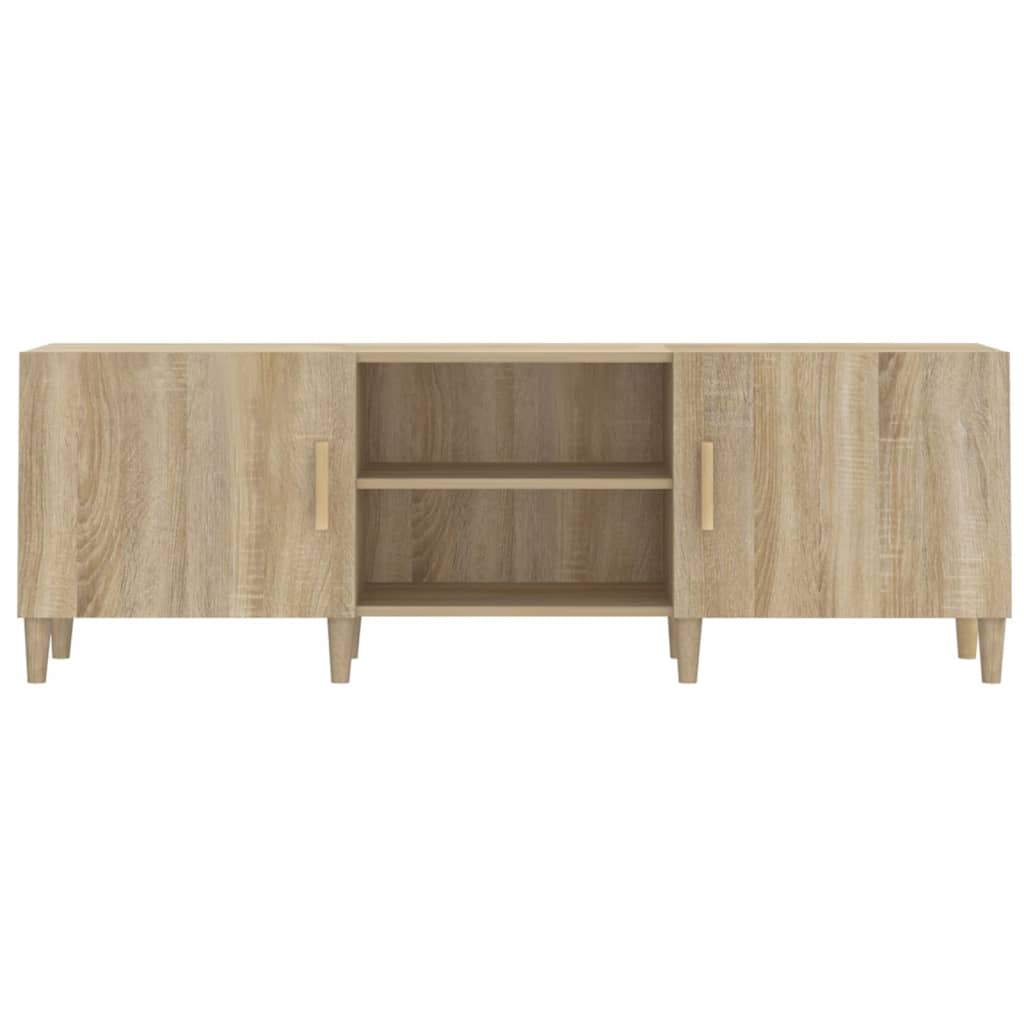 Έπιπλο Τηλεόρασης Sonoma Δρυς 150x30x50 εκ. Επεξεργασμένο Ξύλο 5