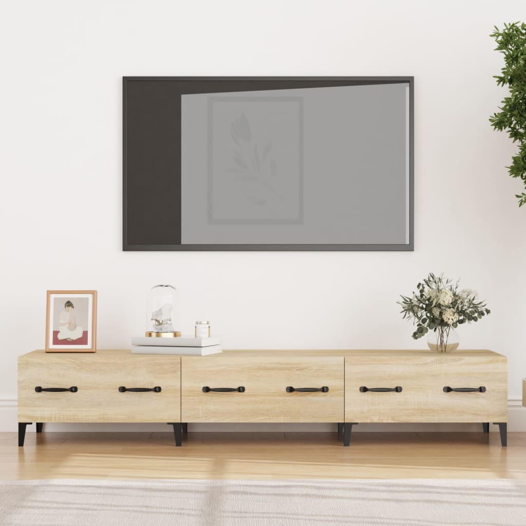 Έπιπλο Τηλεόρασης Sonoma Δρυς 150x34,5x30 εκ. από Επεξεργ. Ξύλο 1