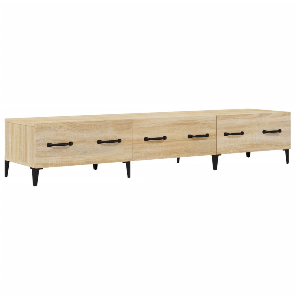 Έπιπλο Τηλεόρασης Sonoma Δρυς 150x34,5x30 εκ. από Επεξεργ. Ξύλο 2
