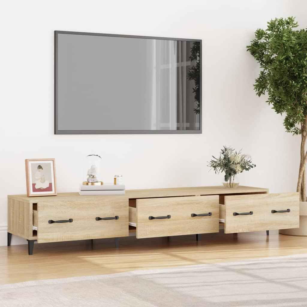 Έπιπλο Τηλεόρασης Sonoma Δρυς 150x34,5x30 εκ. από Επεξεργ. Ξύλο 3