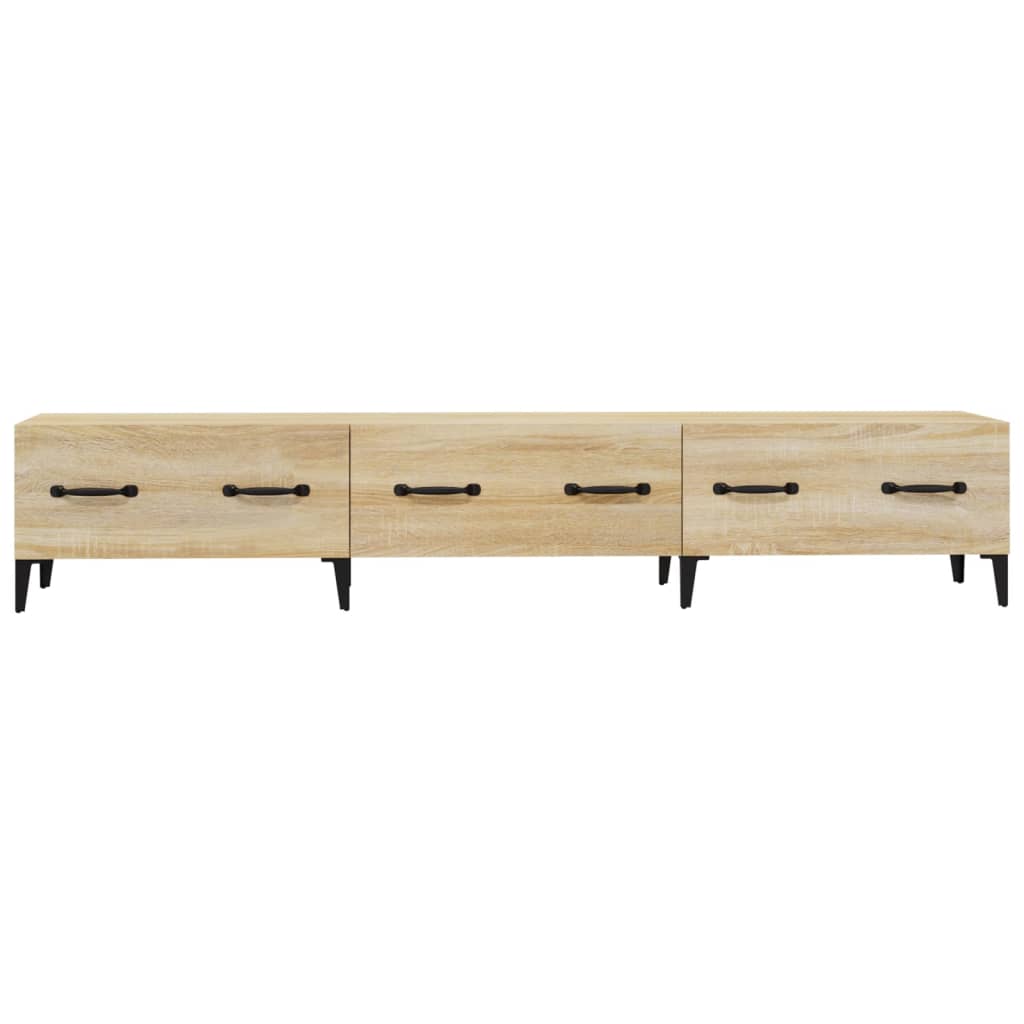 Έπιπλο Τηλεόρασης Sonoma Δρυς 150x34,5x30 εκ. από Επεξεργ. Ξύλο 6