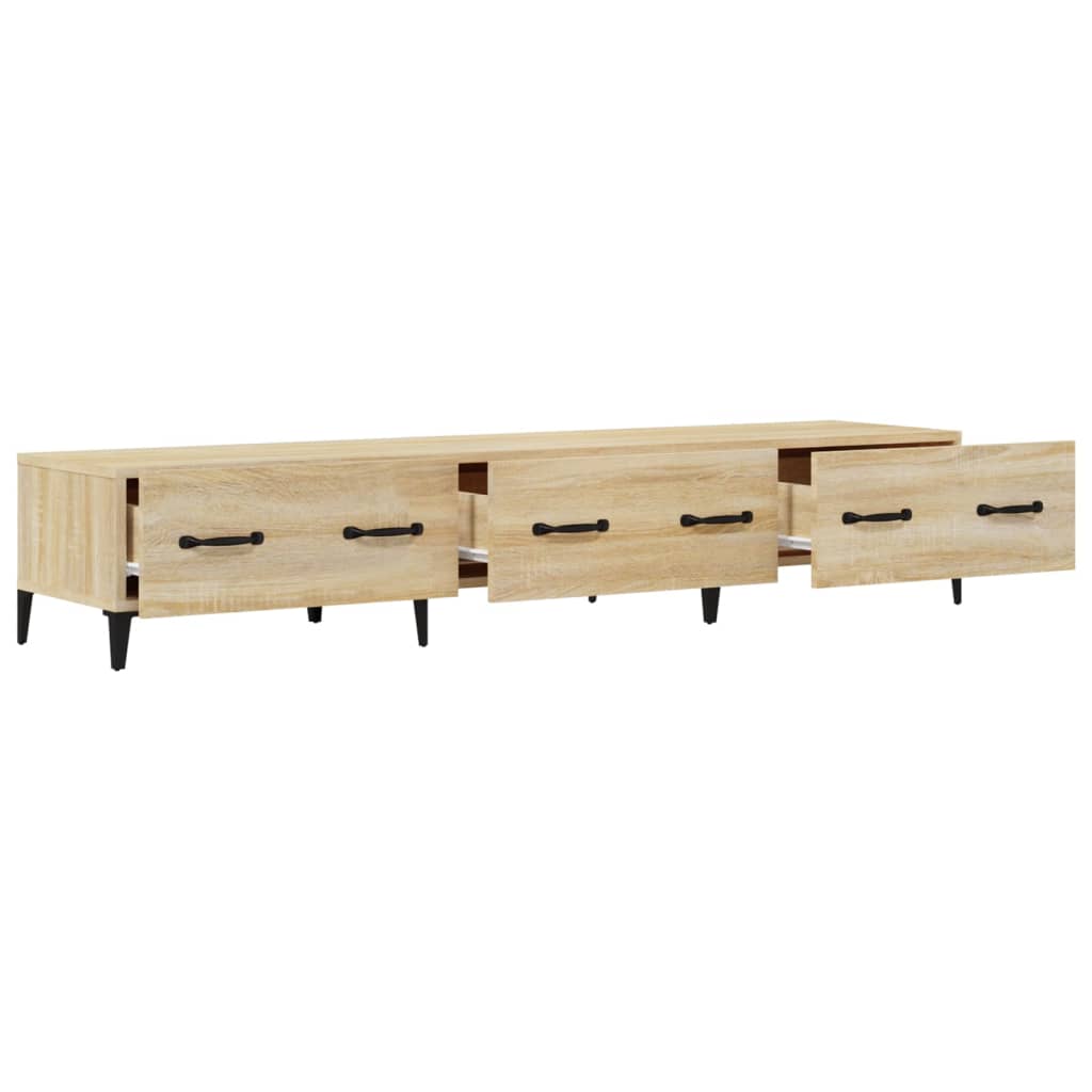 Έπιπλο Τηλεόρασης Sonoma Δρυς 150x34,5x30 εκ. από Επεξεργ. Ξύλο 7