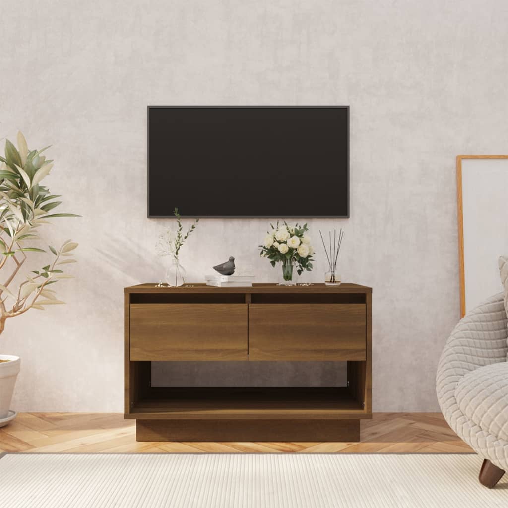 Έπιπλο Τηλεόρασης Καφέ Δρυς 70x41x44 εκ. Επεξεργασμένο Ξύλο 1