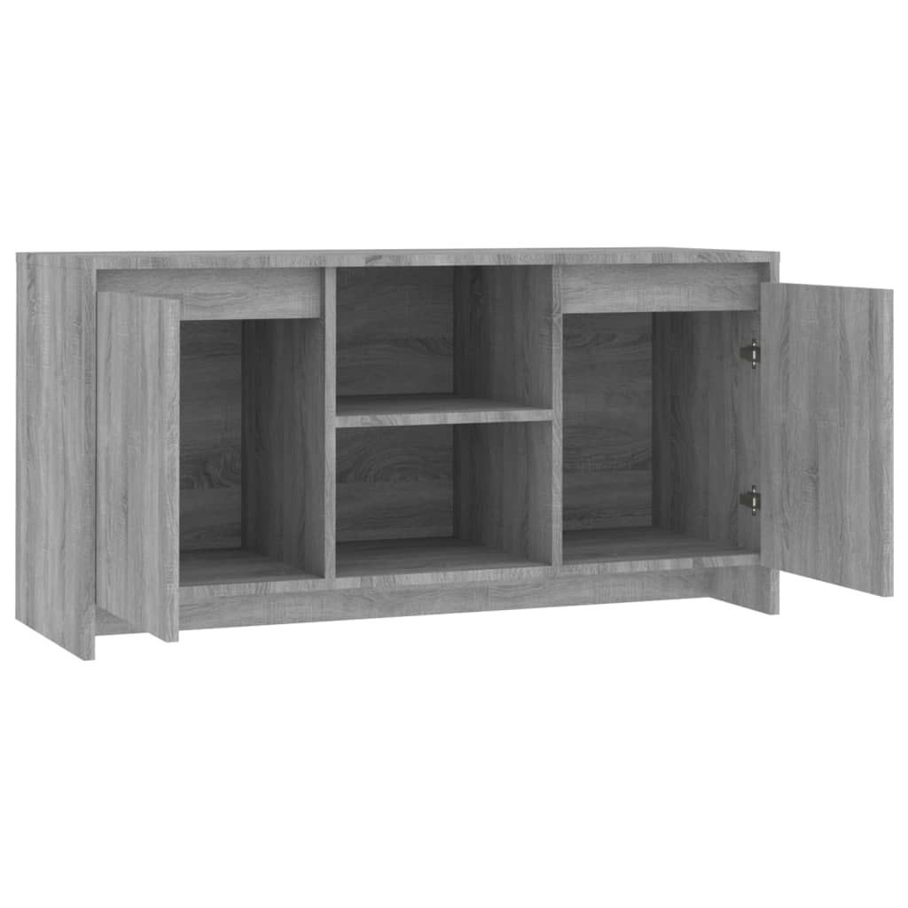 Έπιπλο Τηλεόρασης Γκρι Sonoma 102x37,5x52,5 εκ. από Επεξ. Ξύλο 5