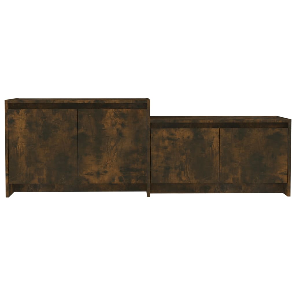 Έπιπλο Τηλεόρασης Καπνιστή Δρυς 146,5x35x50 εκ. Επεξεργ. Ξύλο 6