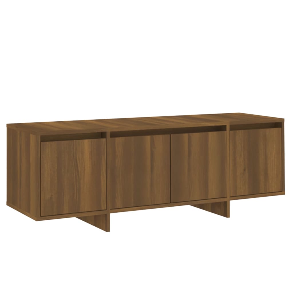 Έπιπλο Τηλεόρασης Καφέ Δρυς 120x30x40,5 εκ. Επεξ. Ξύλο 2